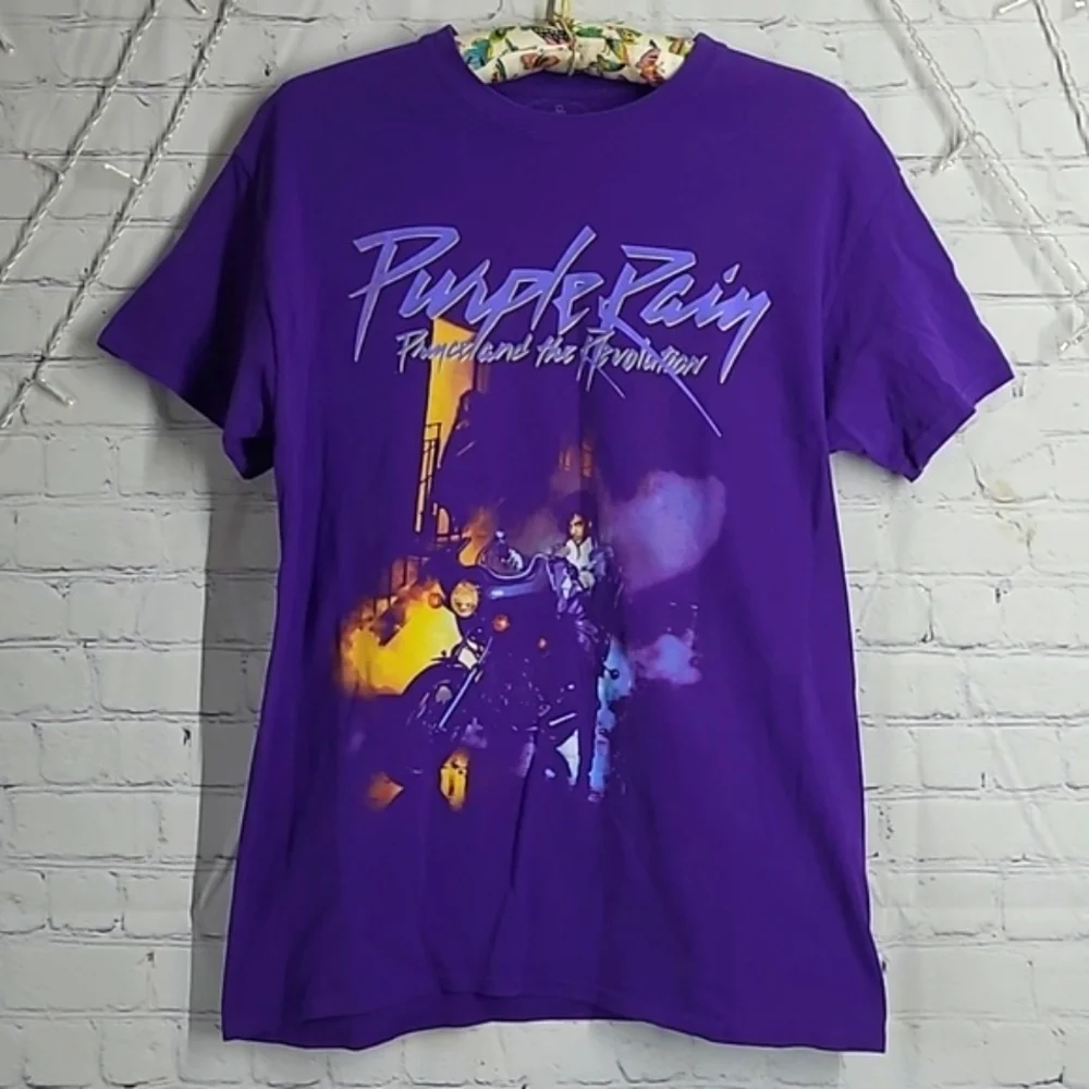 Vintage Y2K Official Prince Purple Rain Violet Tee Tshirt Unisex Size Medium - Picture 1 of 15